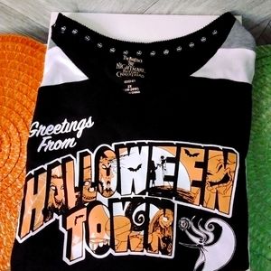 Women's Disney's Nightmare Before Christmas Halloween Sleepwear Top Sz:2X Black